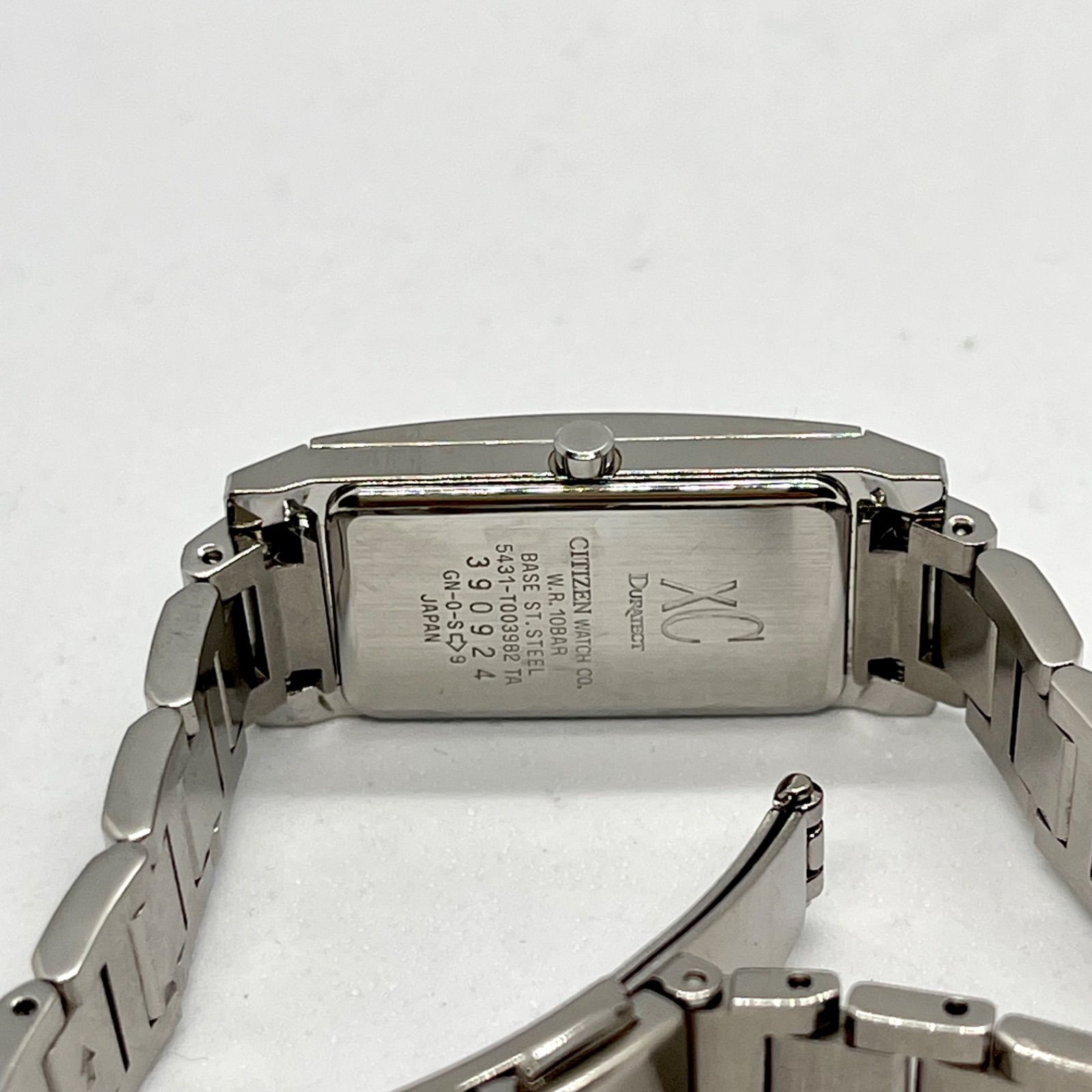 CITIZEN シチズン xC クロスシー 5431-T003982 シルバー 文字盤黒 レディース腕時計 アナログ クォーツ 稼動品 スクエア  DURATECT - メルカリ