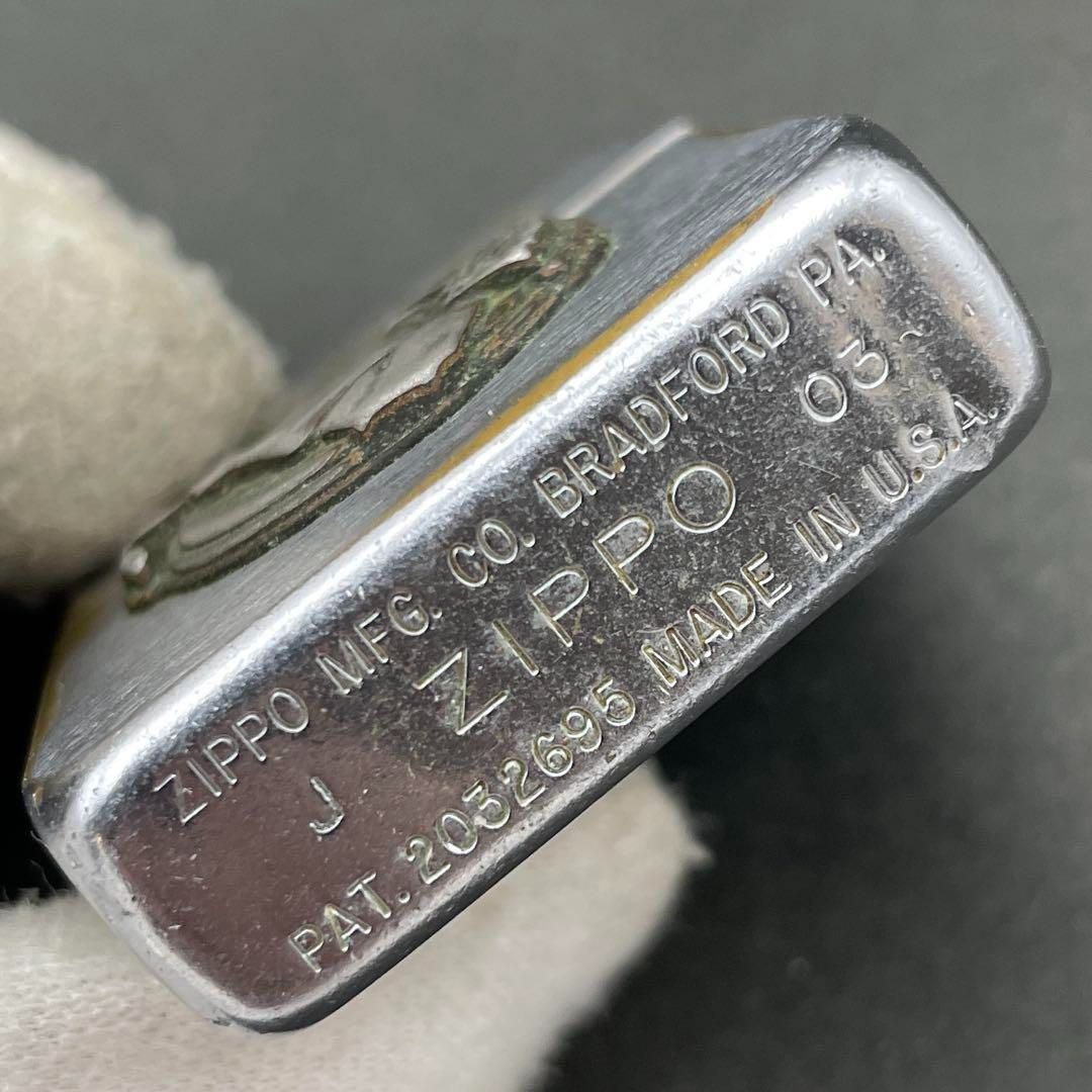 Zippo アメリカンスピリッツ 立体メタル貼り 1941レプリカ ダメージ