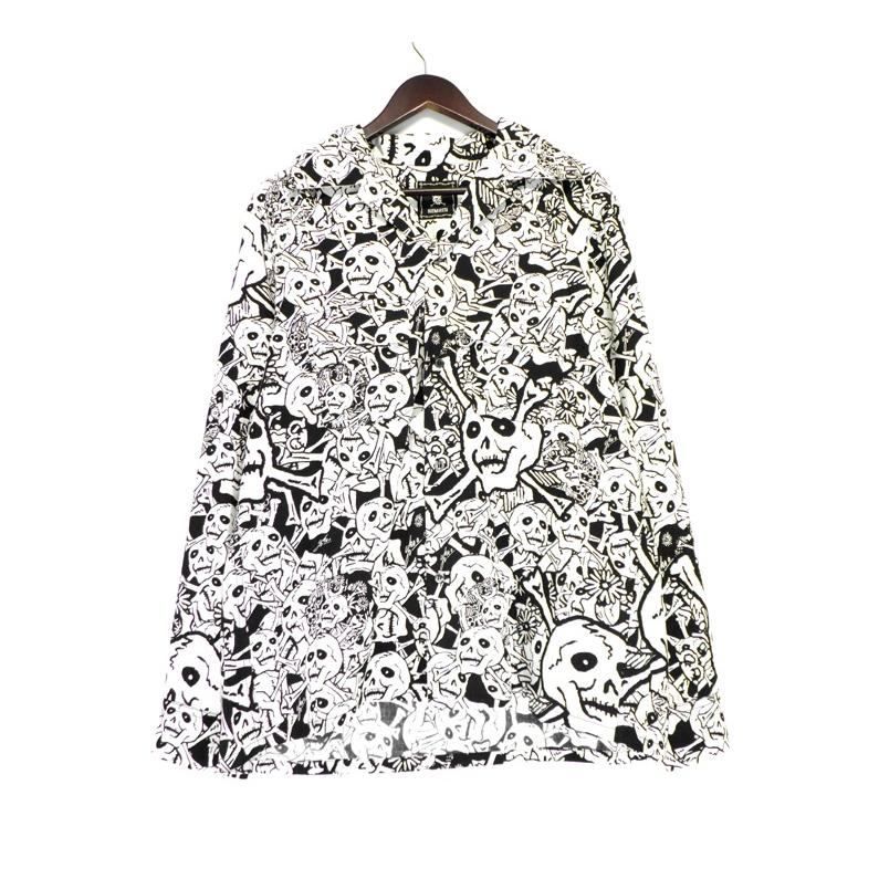 ブエナビスタ BUENA VISTA × 横尾忠則 YOKOO TADANORI BV-SH2540410 雑踏髑髏 L|S shirt 長袖 シャツ 41037