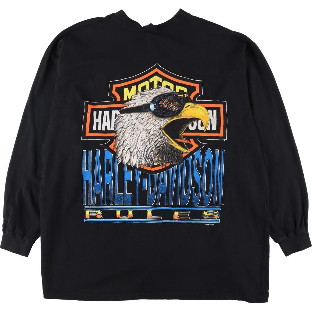 古着 90年代 ハーレーダビッドソン Harley-Davidson LISENSED 鷲柄 