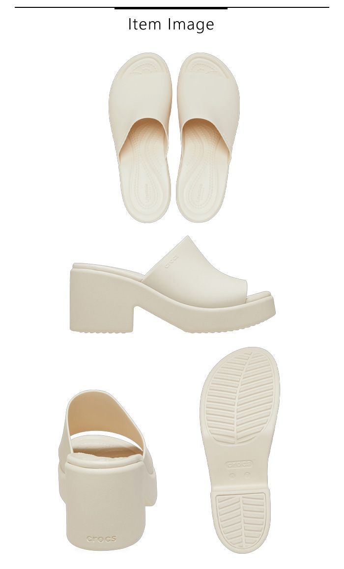 正規取扱店【2024春夏新作】Crocs クロックス サンダル BROOKLYN SLIDE HEEL ブルックリン スライド ヒール ...