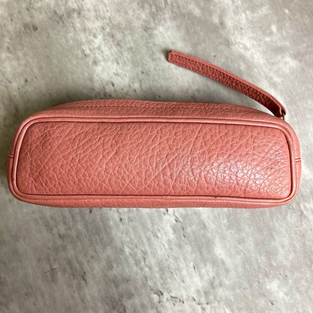 シャネル CHANEL 型押し レザー ココマーク ポーチ付き 巾着 チェーン 