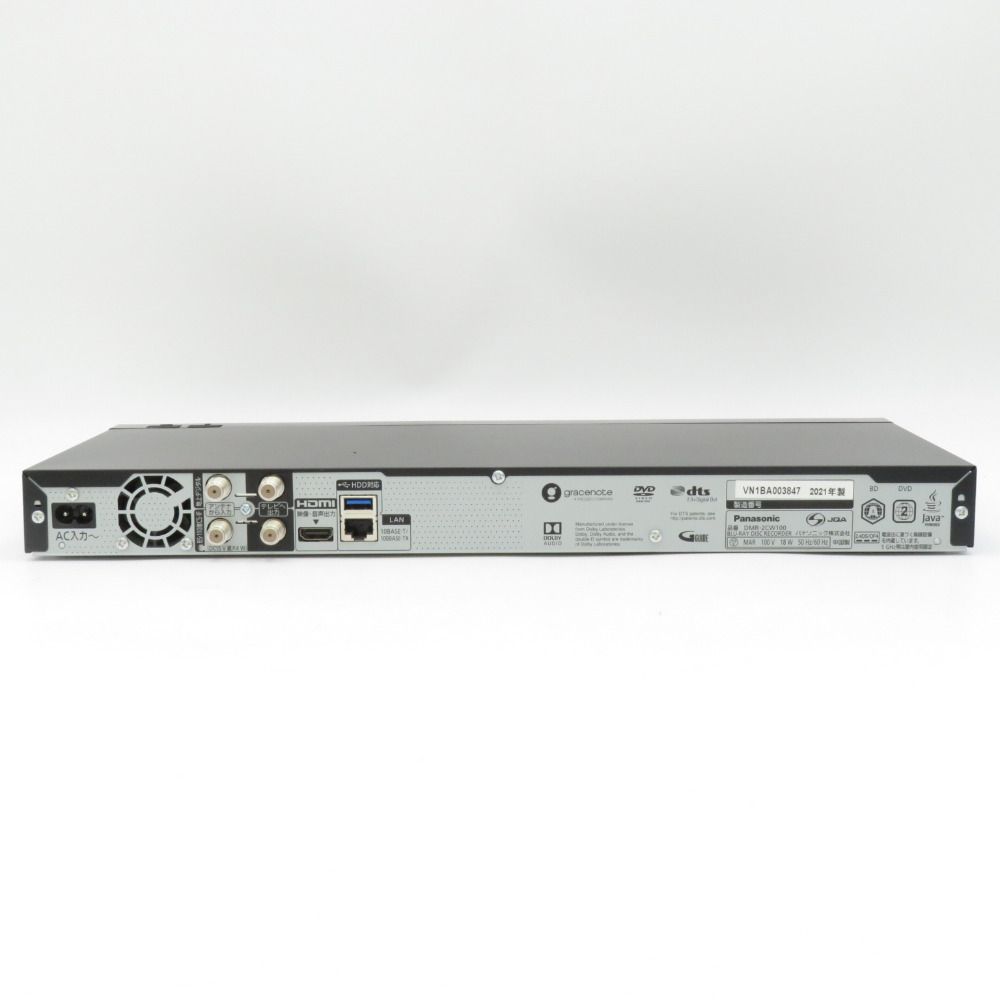 ようちゃんパナソニックブルーレイレコーダー DIGA DMR-2CW100 DIGA DMR-2CW100 パナソニック 1TB ブルーレイディスク