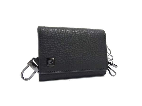 ♥ dunhill ダンヒル ヨーク レザー 6連 キーケース 鍵入れ メンズ ブラック系 FR4284