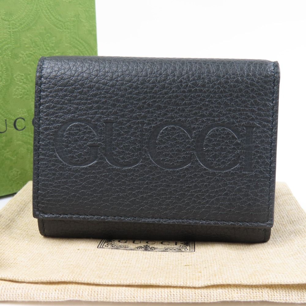 77921 GUCCI グッチ ロゴ ミニウォレット 日本限定 現行 三つ折り財布