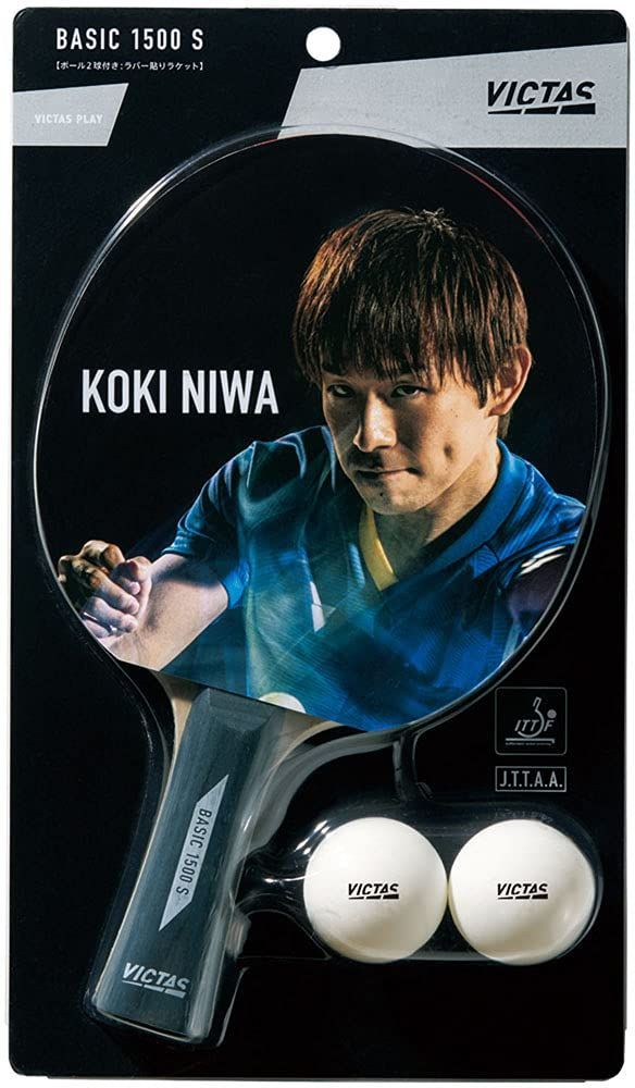 売り切れました。 ヴィクタス(VICTAS) 卓球 ラケット ラバー貼りラケット ボール付き