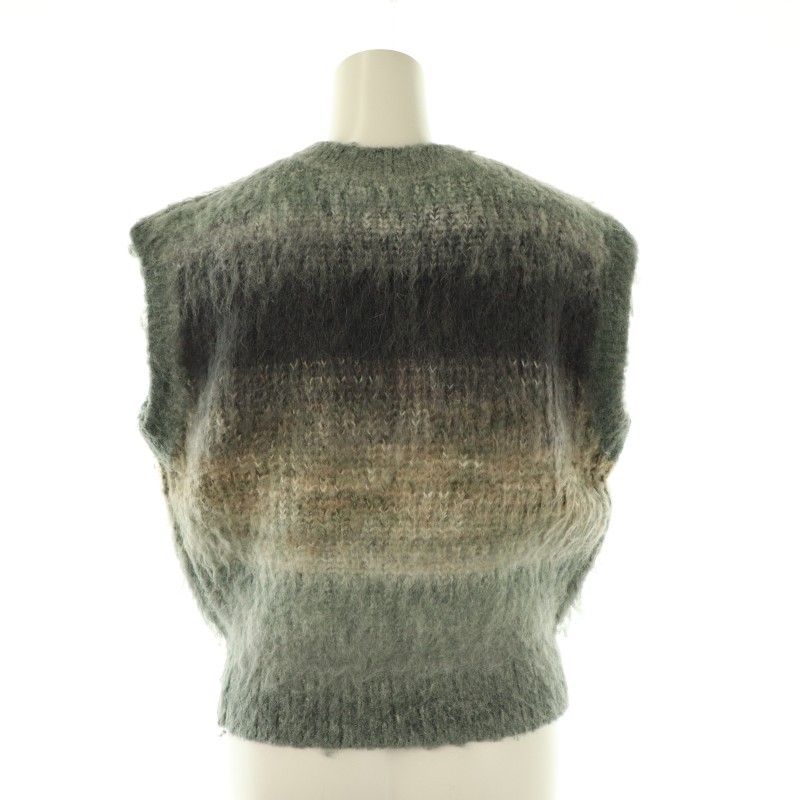 PERVERZE パーバーズ モヘアニットベスト パーバーズ PERVERZE Gradient Stripe Vest ニットベスト プル
