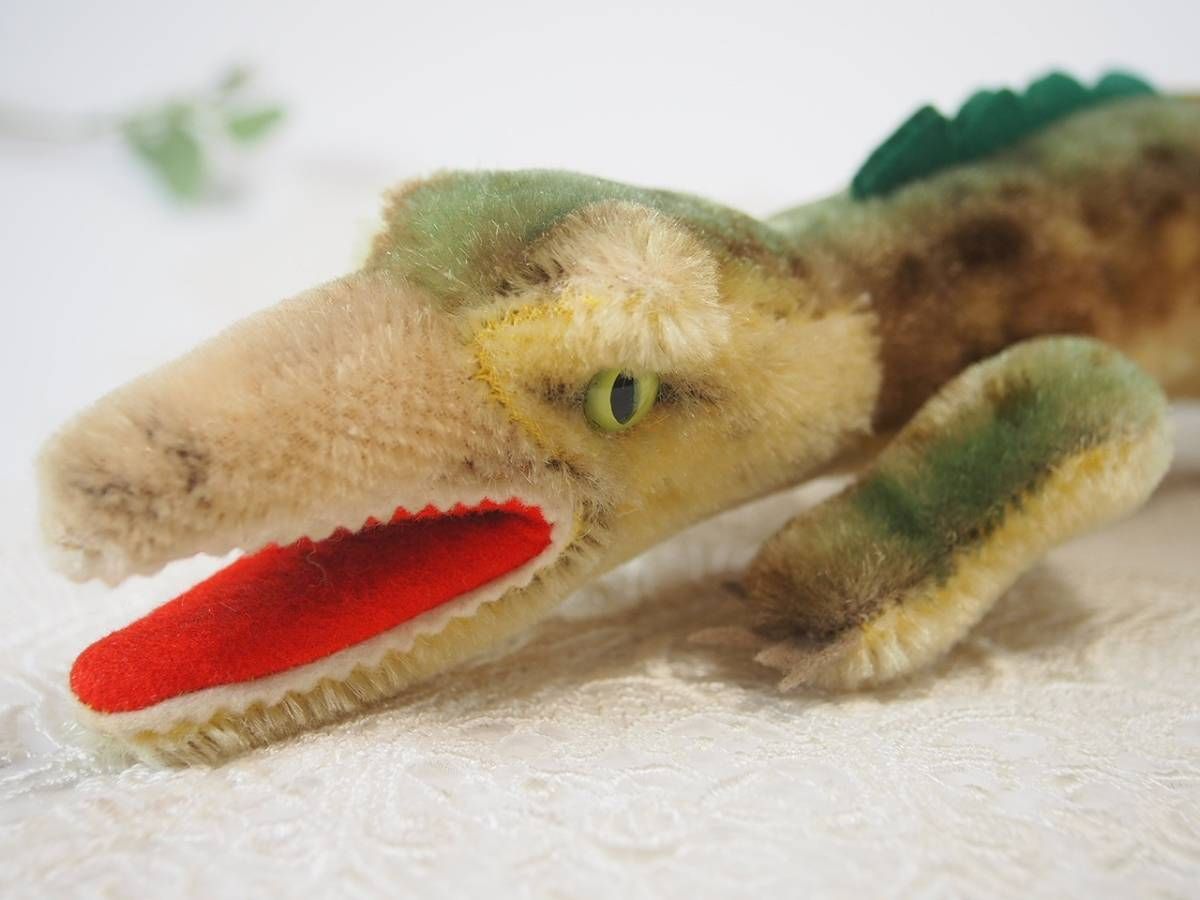 Steiff - ★シュタイフ★Gaty Crocodile 15cm★クロコダイルのガティ/鰐 アンティーク シュタイフ ワニ クロコダイル Steiff Gaty 15cmサイズ