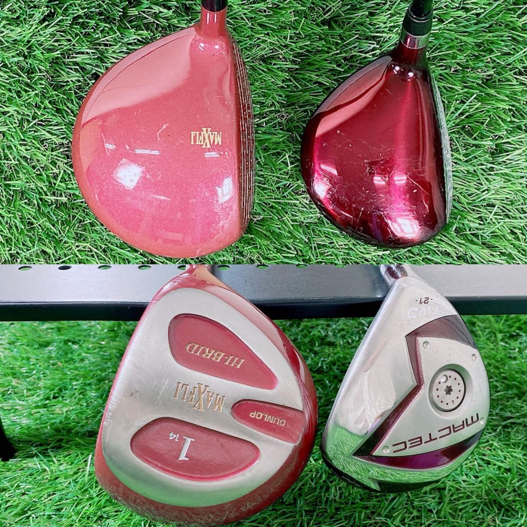 初心者 レディース ゴルフ クラブセット ダンロップ ハイブリッド MAXFLI ゴルフクラブ レディースセット 初心者 ダンロップ ハイブリッド