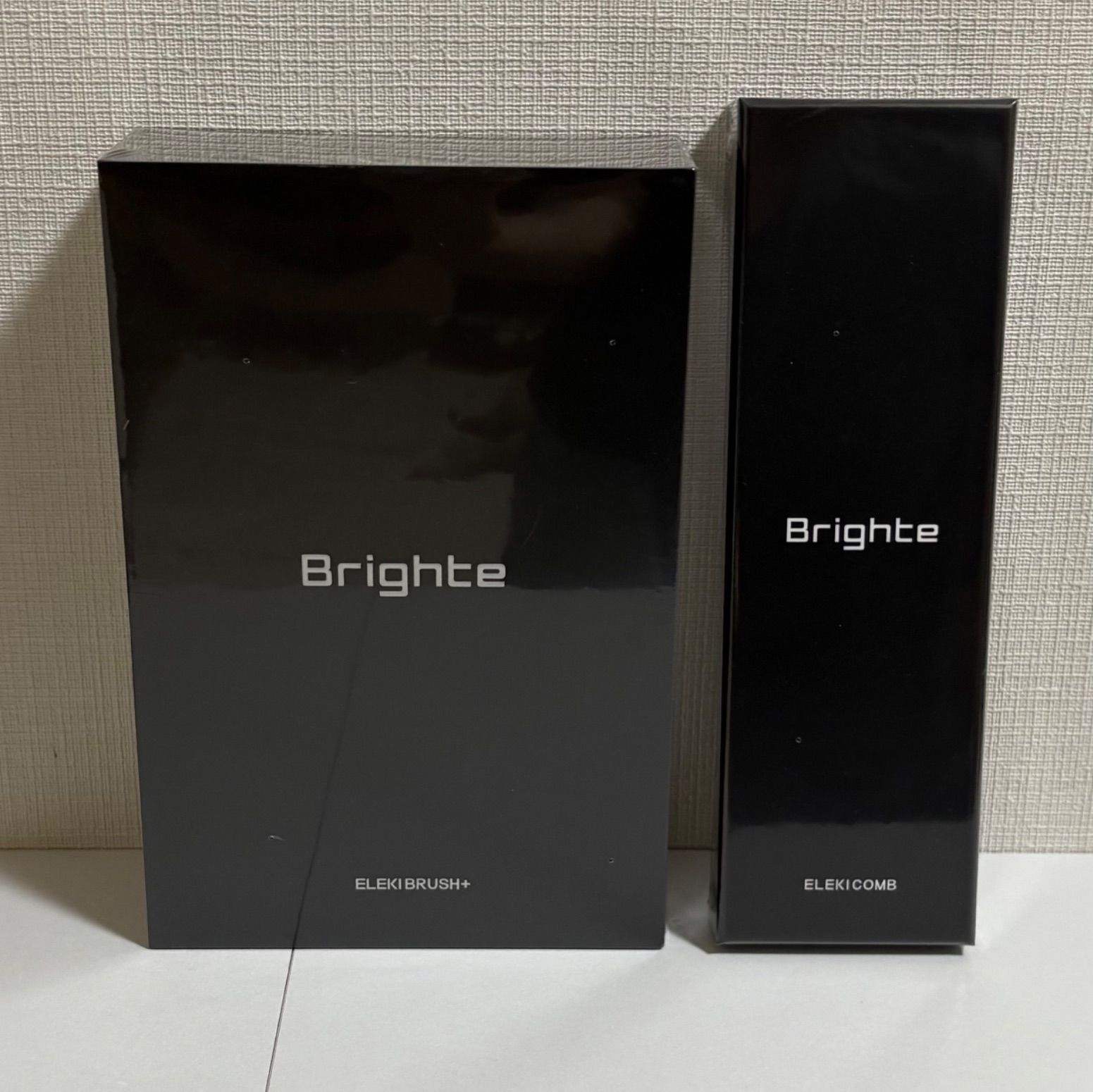 Brighte ELEKI BRUSH エレキブラシプラス ブラシ型美顔器 ELEKI COMBエレキコーム シートマスク スカルプブラシ フェイスタオル付き 美顔器 EMS フェイスケア