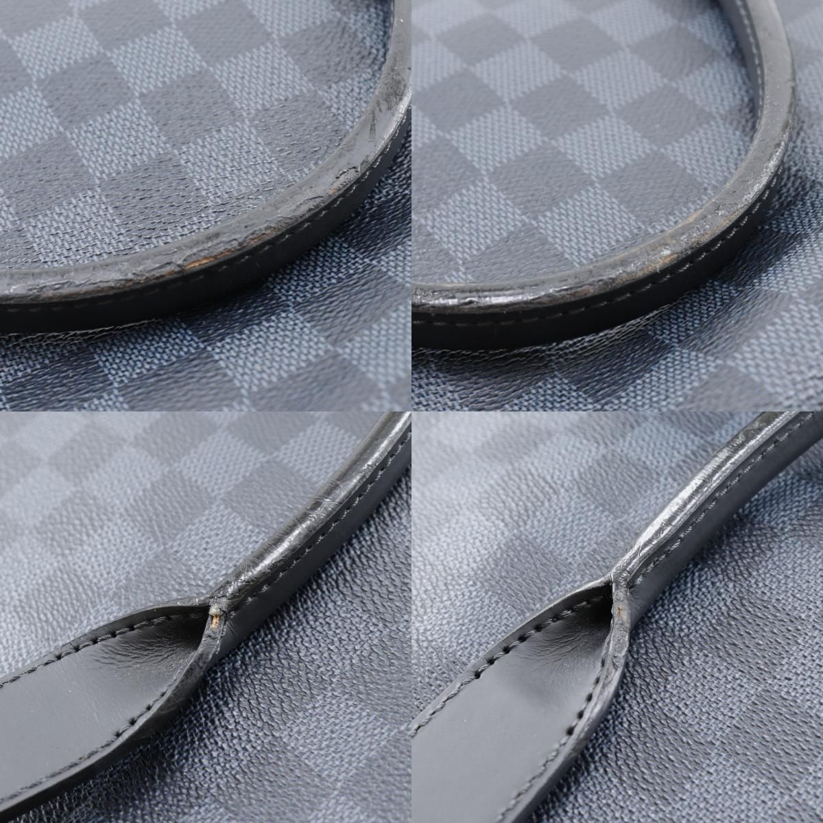 ルイヴィトン ダミエコバルト カバ ヴォワヤージュ トートバッグ 紺系