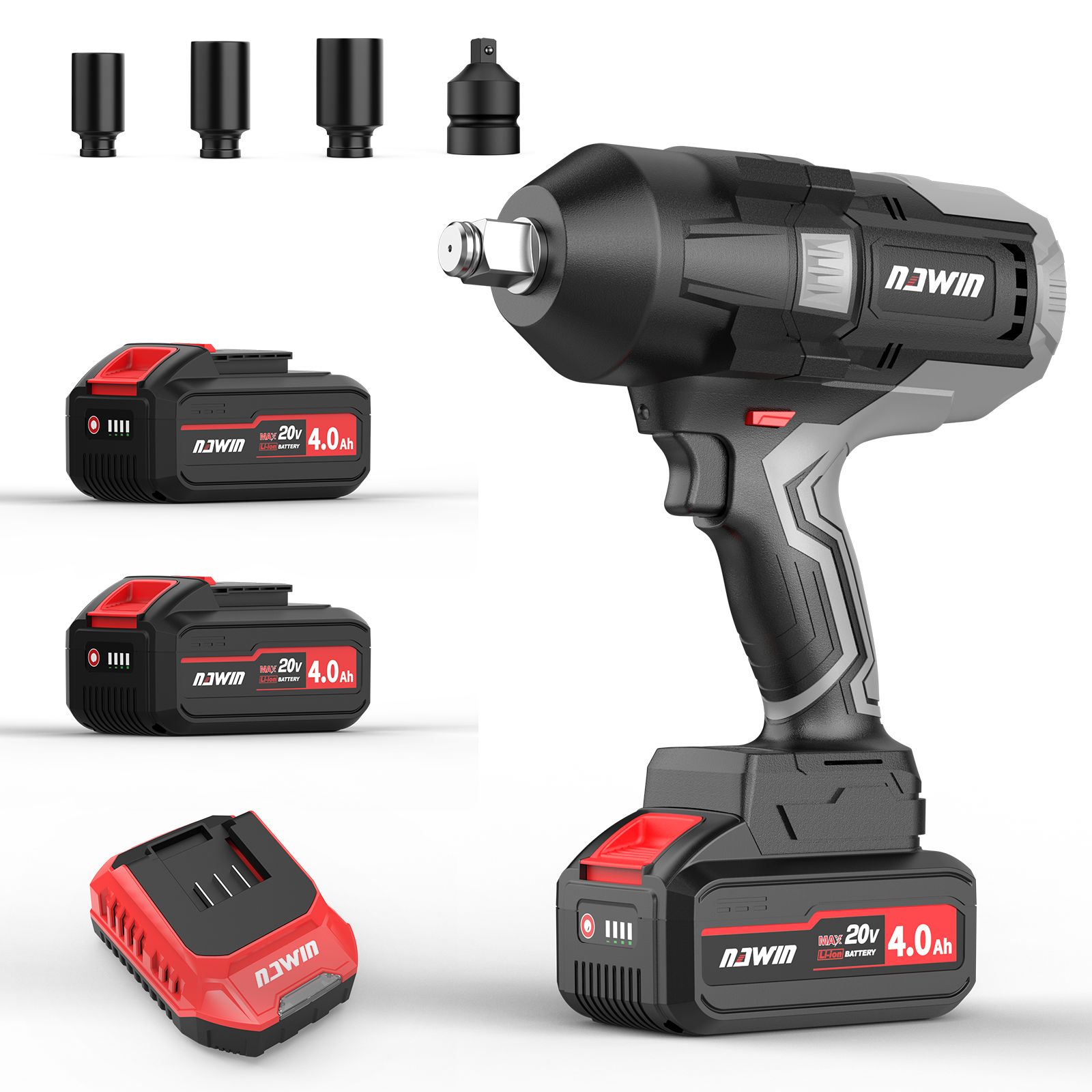 ナウィン 20V充電式ディスクグラインダー 4.0Ahバッテリー2個