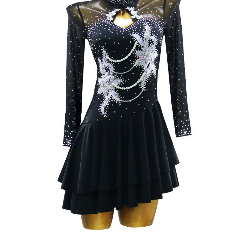 ♥ 感 社交ダンス ドレス レディース 競技用 ステージ 舞台衣装 発表会 ダンスウェア ラテン サンバ ルンバ チャチャ ワルツ タンゴ モダンダンス スタンダード パーティー 演出服 フラメンコ ベリーダンス フォーマルドレス P-23 WWW_NOITHATQUANGTHANH_NET