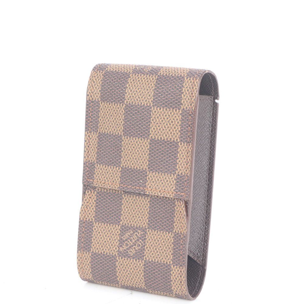 ルイヴィトン ダミエ エテュイ シガレット N 63024 レザー シガレットケース タバコ 煙草 ビジネス 紳士 メンズ RUE CV 29-3