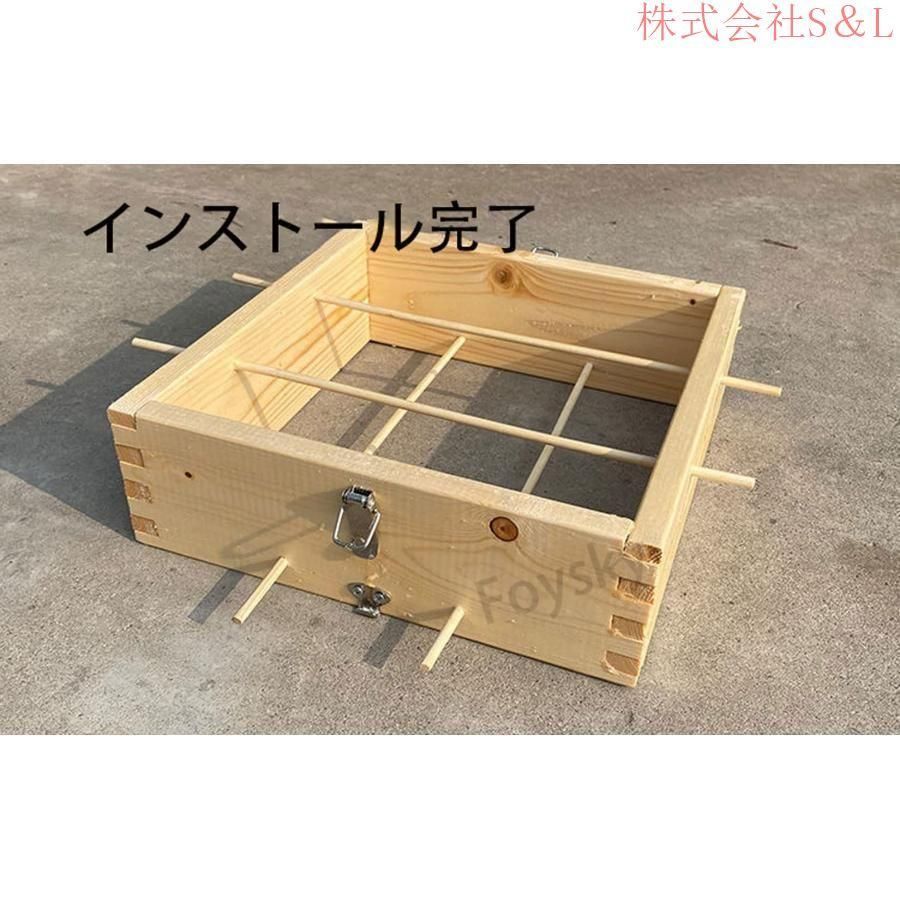 5階蜜蜂巣箱ミツバチ巣箱杉材養蜂箱キット焼彩仕上ワックスを煮る5階の格子箱防湿防虫防水簡単インストール