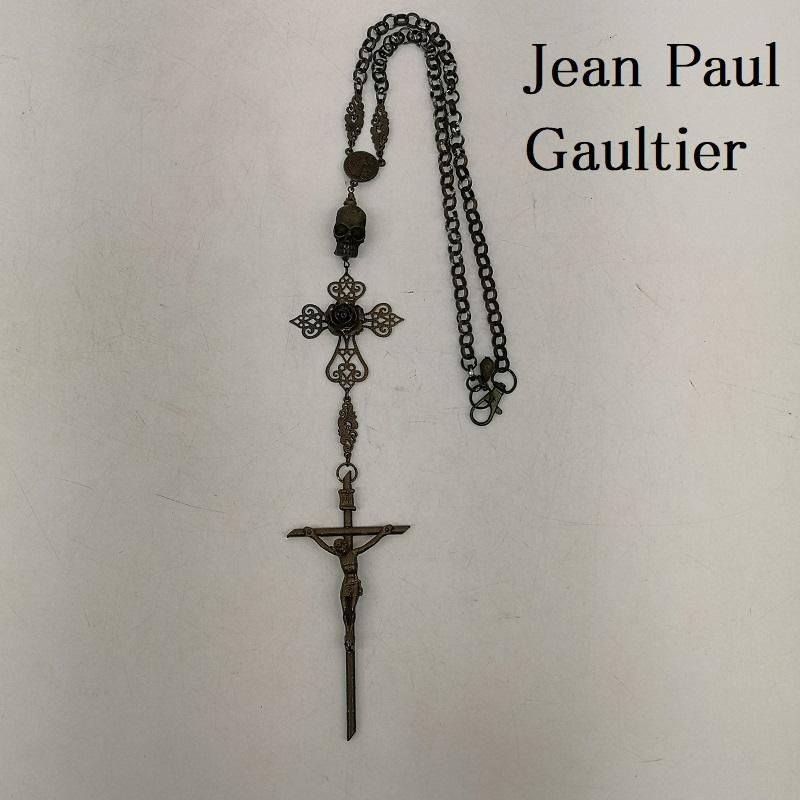 ★1点物★ジャンポールゴルチエ★カルマロザリオハンドクロスネックレス Jean Paul Gaultier ロザリオネックレス JPG ☆1点物☆ジャン