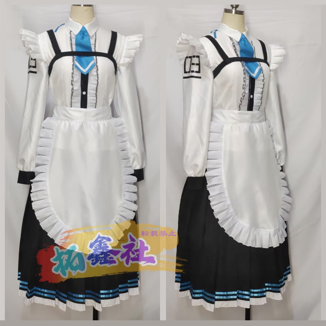 ブルアカ コスプレ衣装 室笠アカネ メイド服 室笠アカネ コスプレ衣装 コスチューム 仮装 撮影用 ハロウィン クリスマス イベ