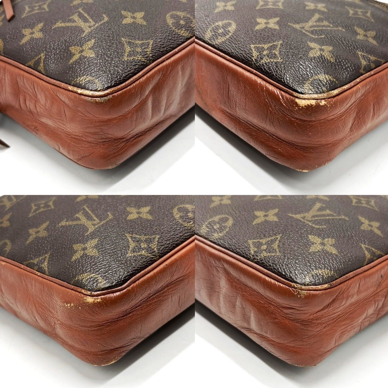 LOUIS VUITTON ブラウン クラッチバッグ 中古・古着通販】LOUIS VUITTON (ルイ ヴィトン) クラッチバッグ