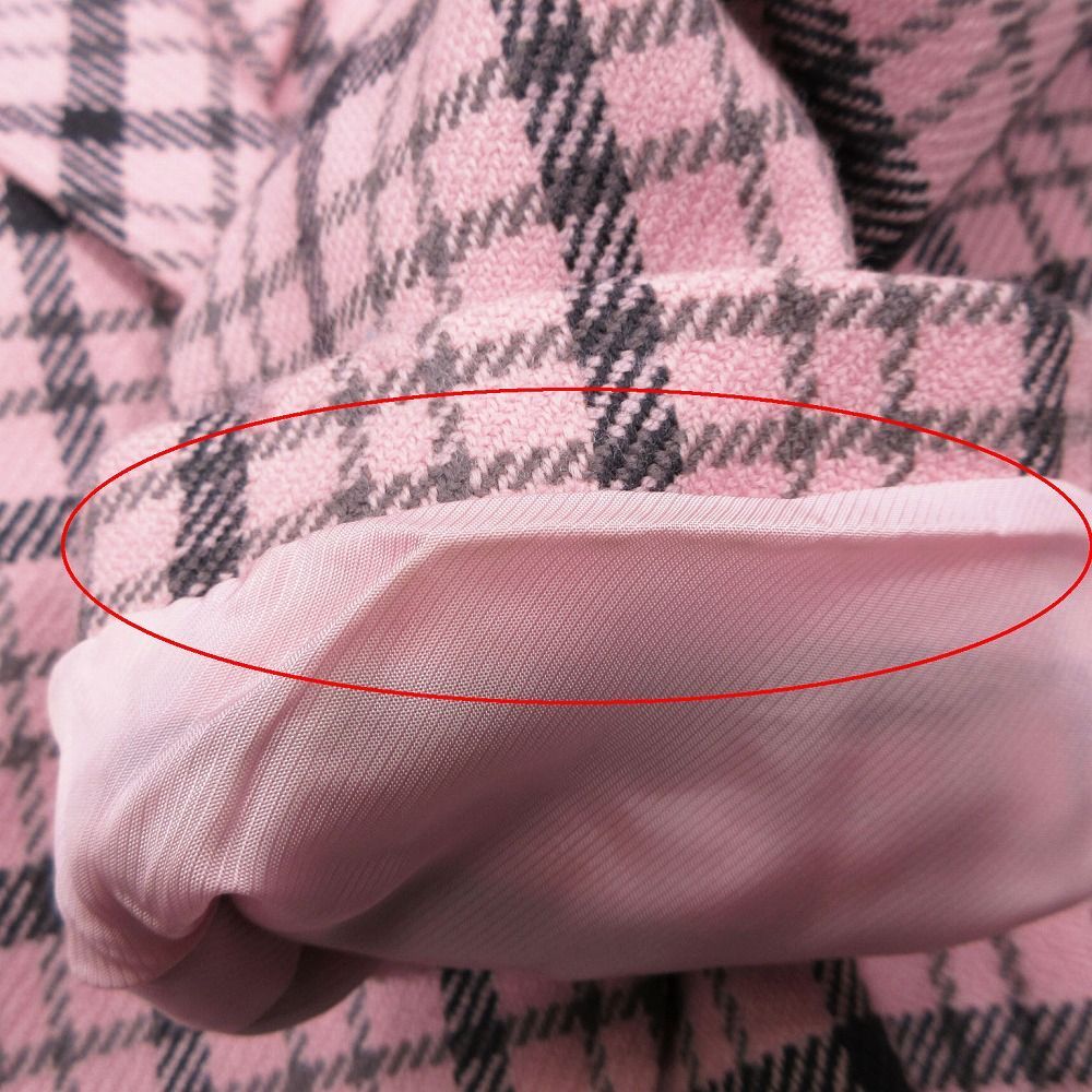 Vintage NINA RICCI ニナリッチ チェック柄 ダブル クロップド