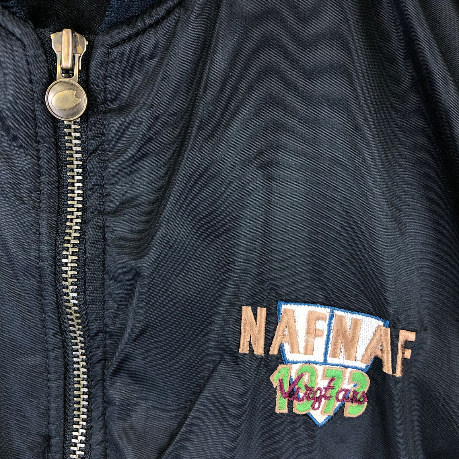 古着】NAFNAF 中綿ブルゾン MA-1 90年代 ブラック系 メンズXL - メルカリ