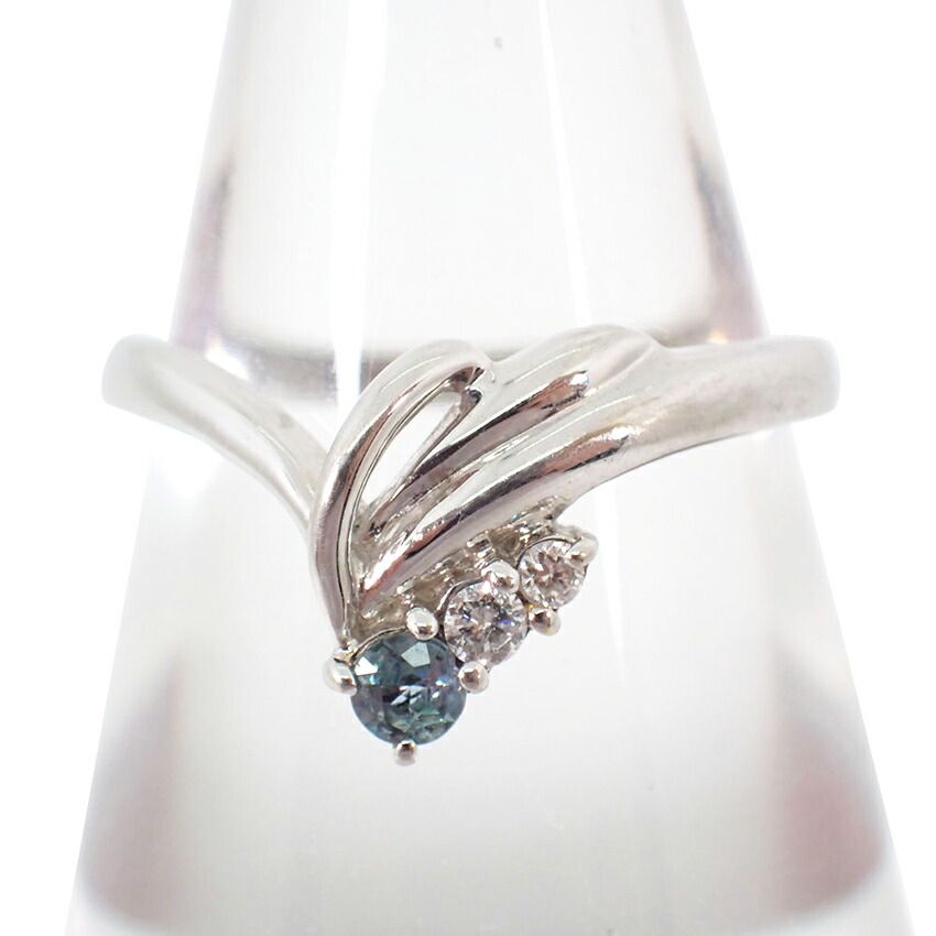 リング K18WG アレキサンドライト0.22ct ダイヤ0.14ct 11号 楽天市場】アレキサンドライト 0.42ct ダイヤモンド 0.44ct