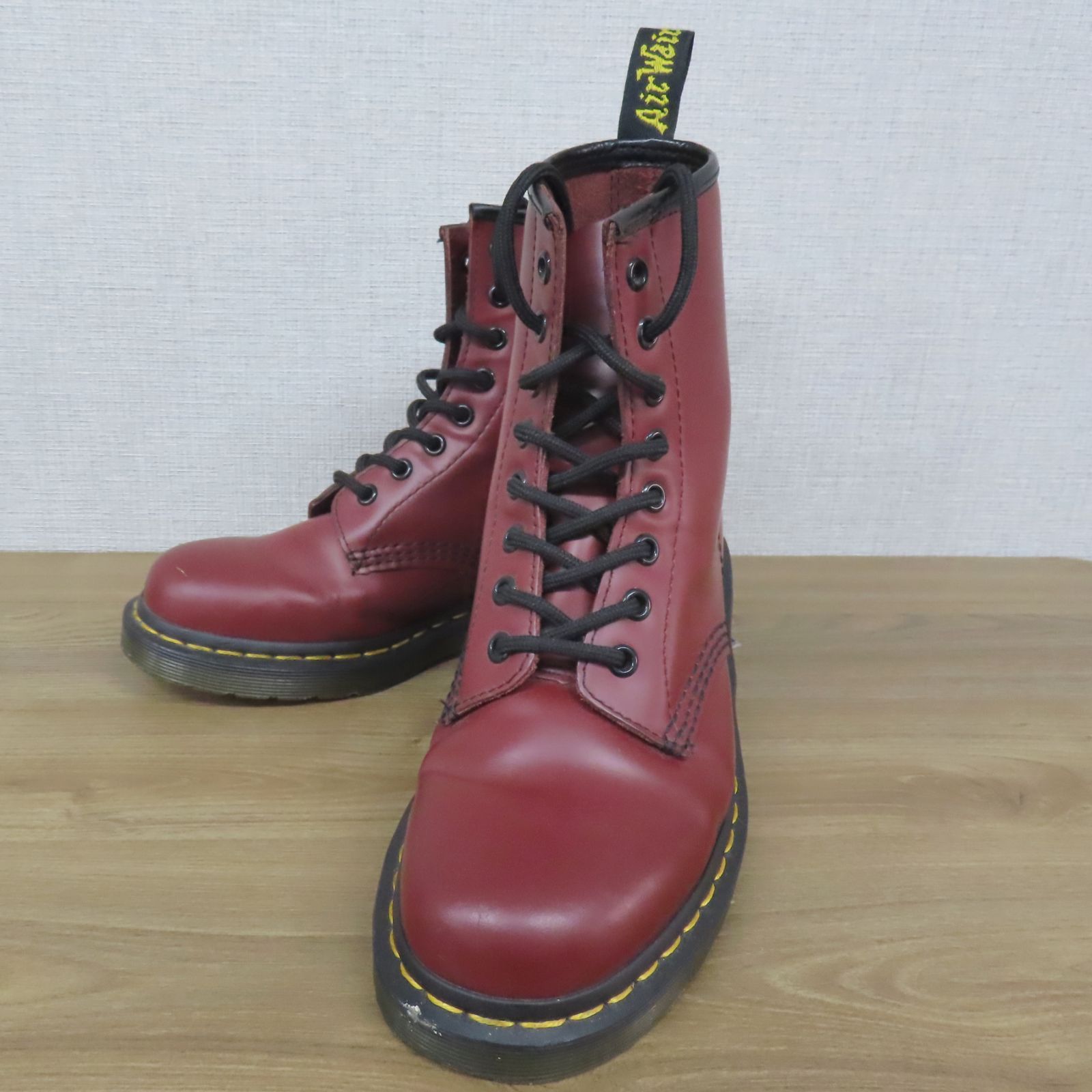 美品　ドクターマーチン　8ホール　チェリーレッド Dr Martens ドクターマーチン 8ホールブーツ チェリーレッド UK6