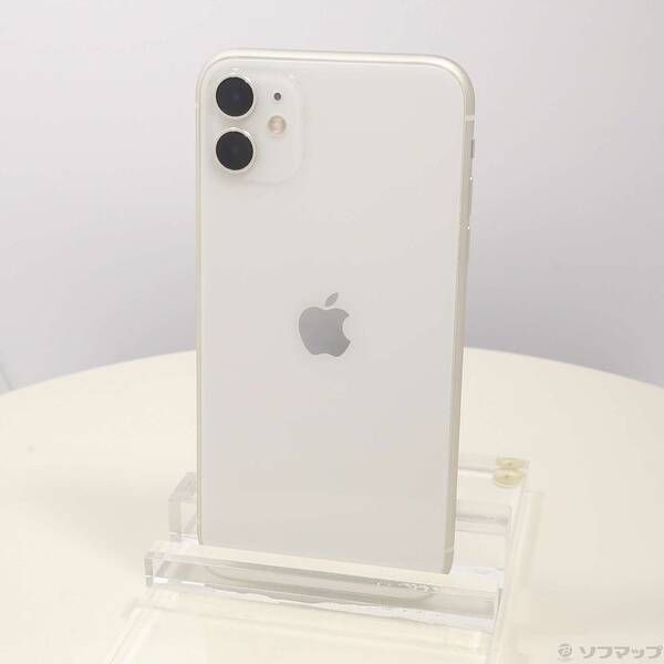 ルヒ iPhone11 ⁠極美品・付属品すべて未使用 ホワイト 64GB 中古品〕 iPhone11 64GB ホワイト MWLU2J／A SoftBank【247】 64GB