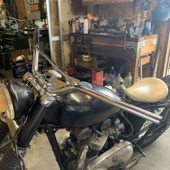 トライアンフ ミリバー ハンドル BSA ノートン ＴＲ6 Ｔ120 ビンテージ ダート モトクロス カスタム WW84250