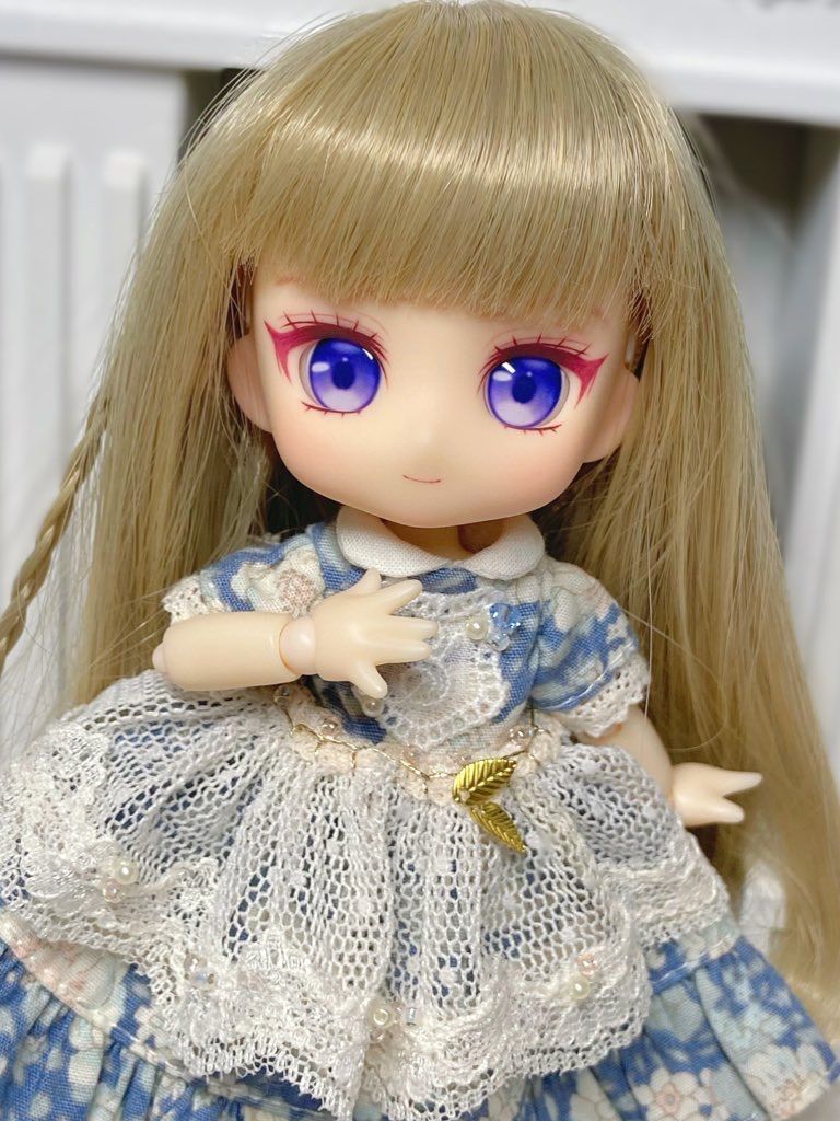 かすたむフェイス ︎✦︎cream + レジンアイ ねんどろいどどーる かすたむフェイス Make Up！：れにゃ01