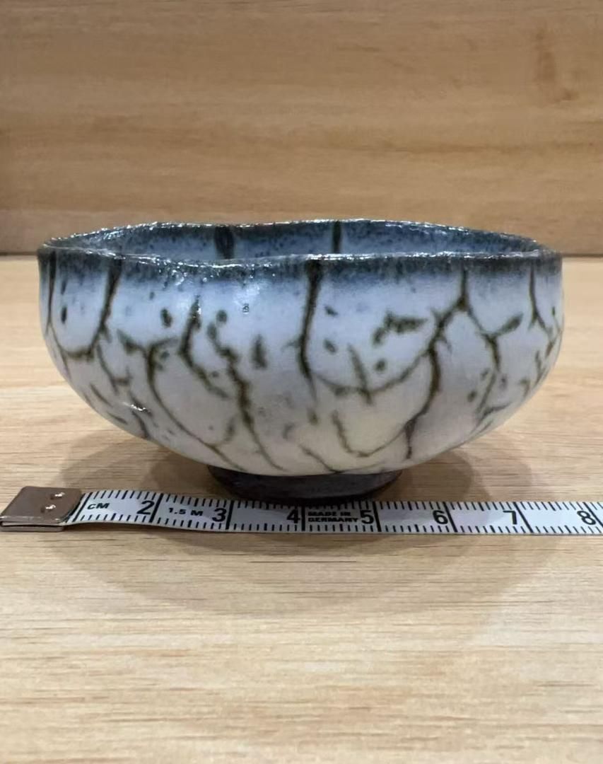 釉薬流し模様 手作り陶器碗 アート感溢れる逸品 キッチン・食器 釉薬流し模様 手作り陶器碗 アート感溢れる逸品