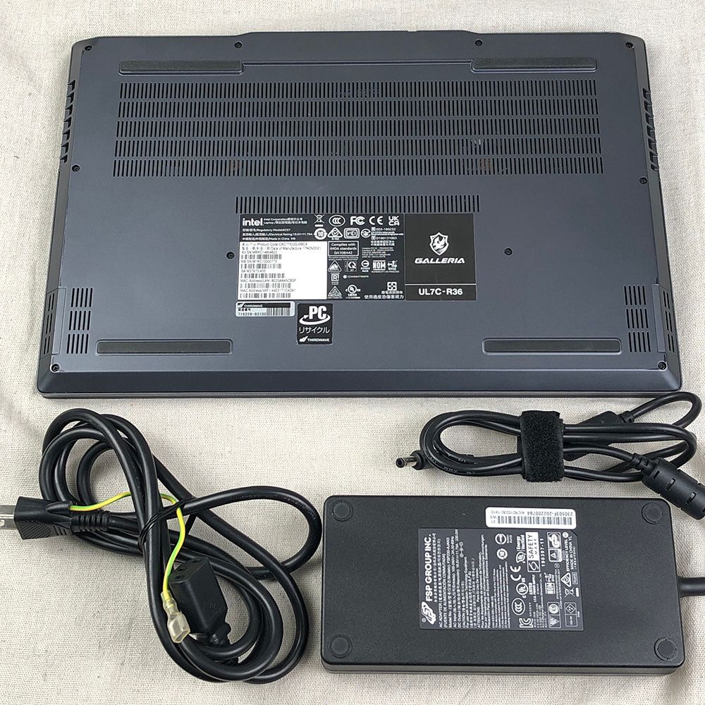 ジャンク GALLERIA UL7C-R36 RTX3060 ゲーミングノート - メルカリ