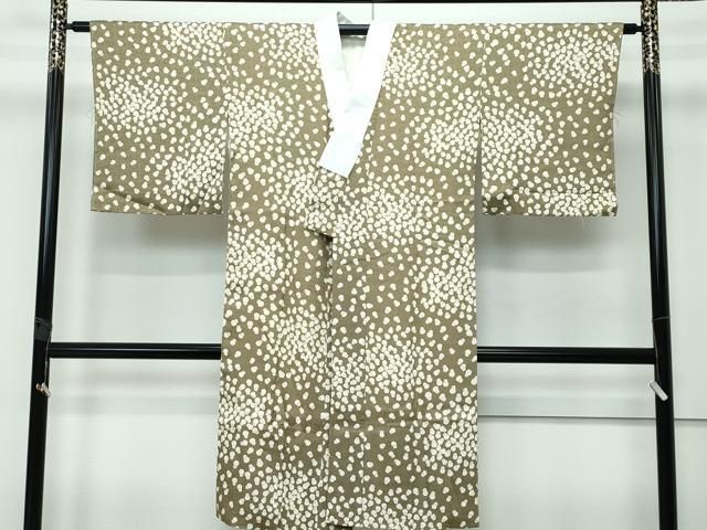 平和屋着物 上質な長襦袢 袷 雪だるま 国防色地 ♥ CZAA3789s5