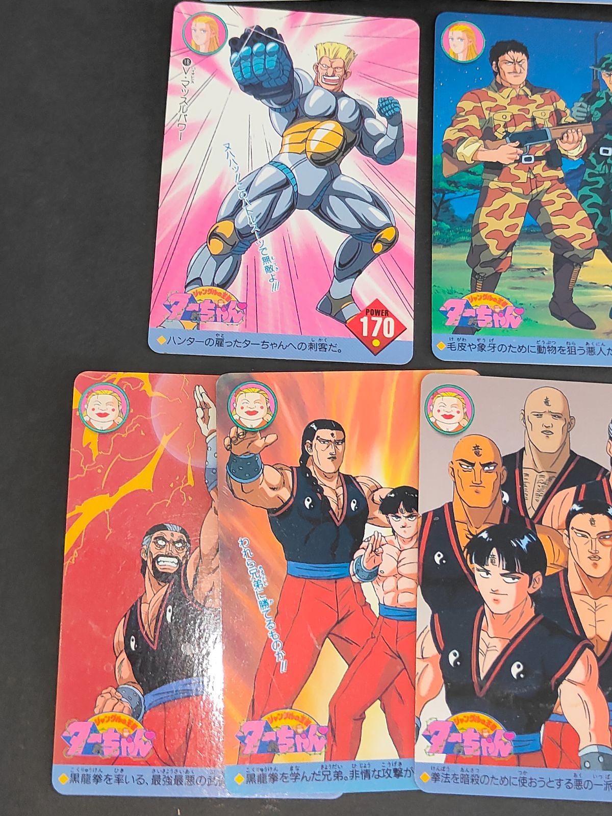aca345 全21種 ジャングルの王者 ターちゃん カードダス BANDAI