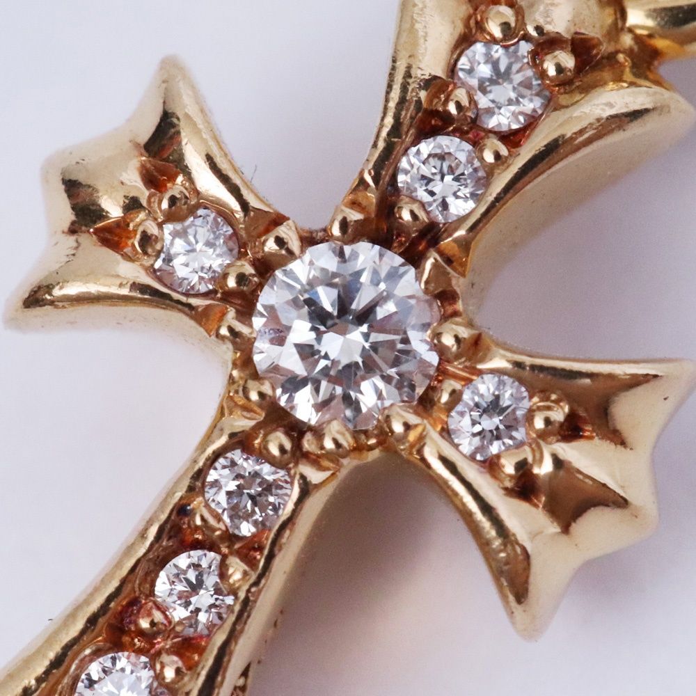 CHROME HEARTS CHクロス ベビーファットチャーム 22K with パヴェ