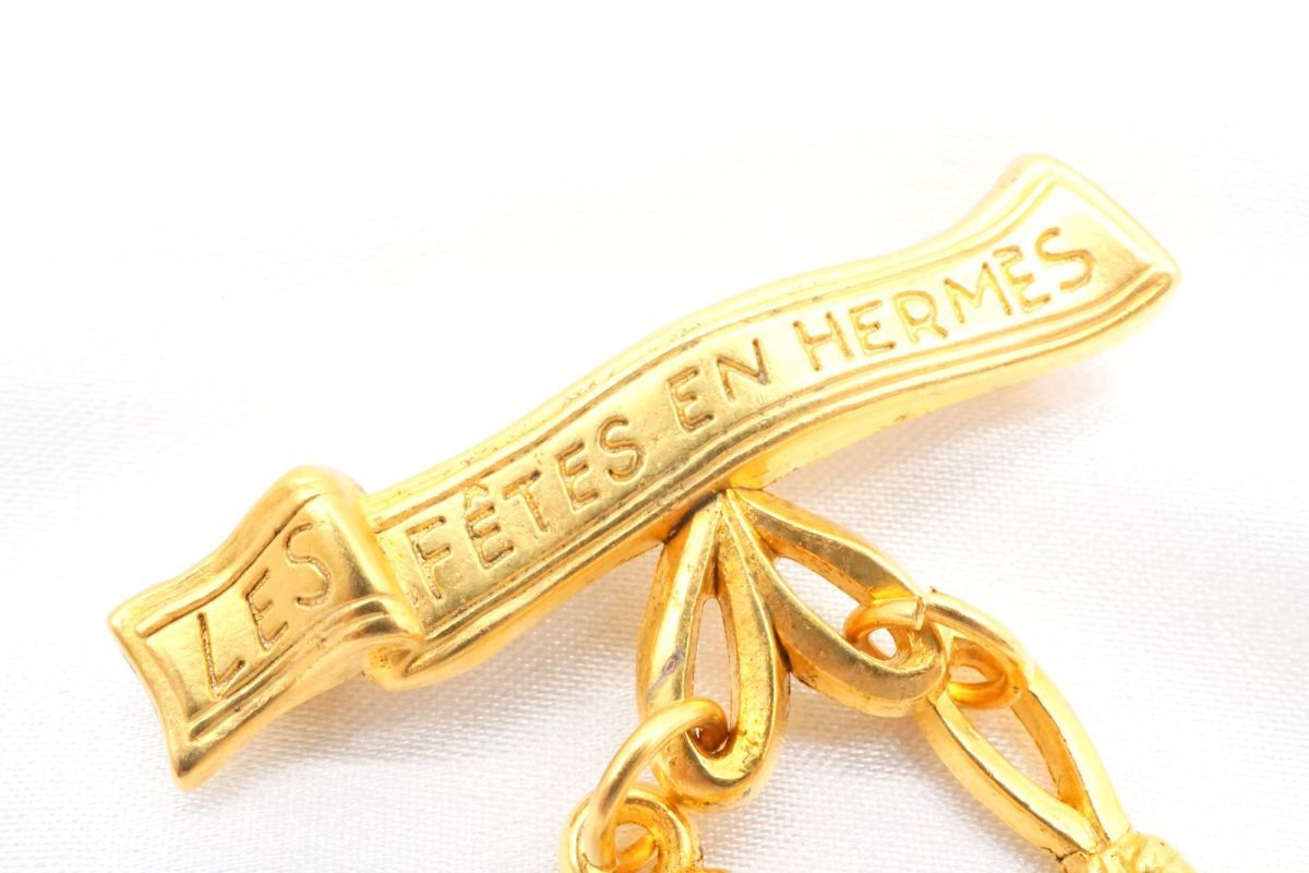 限定価格セール！ HERMES HERMES エルメス スケートシューズ LES ブローチ FETES EN スケートシューズ FETES EN HERMES  ヴィンテージ HERMES】エルメス ブローチ スケートシューズ（レディースアクセサリー）の商品一覧 金メッキ LES レディース【I191923187】  ブランド ...