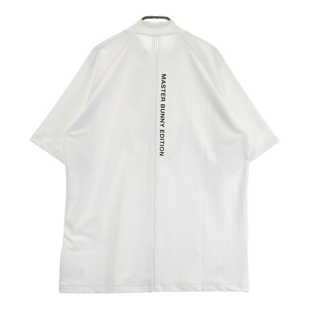 サイズ 6 MASTER BUNNY EDITION マスターバニーエディション モデル ハイネック 半袖Tシャツ ホワイト系 240101275622 ゴルフウェア メンズ ストスト