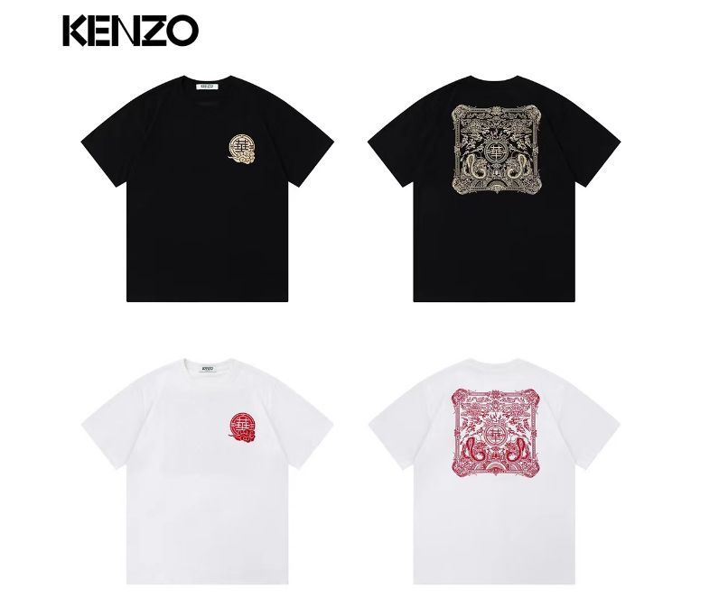 美品✨✨【KENZO】 華  刺繍 Tシャツ