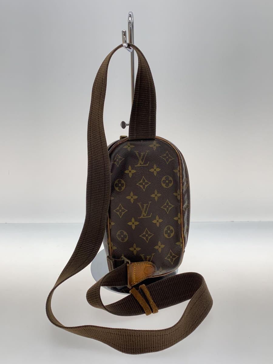 LOUIS VUITTON ポシェット・ガンジュ_モノグラム・キャンバス_BRW PVC ブラウン 総柄 - メルカリ