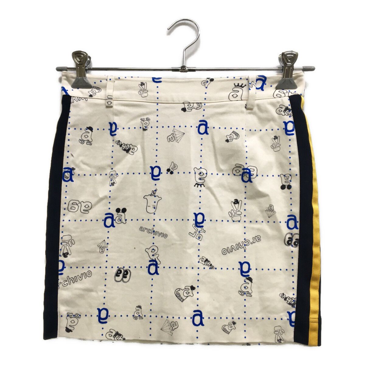 中古 レディース アルチビオ archivio スカート 38(M) 白