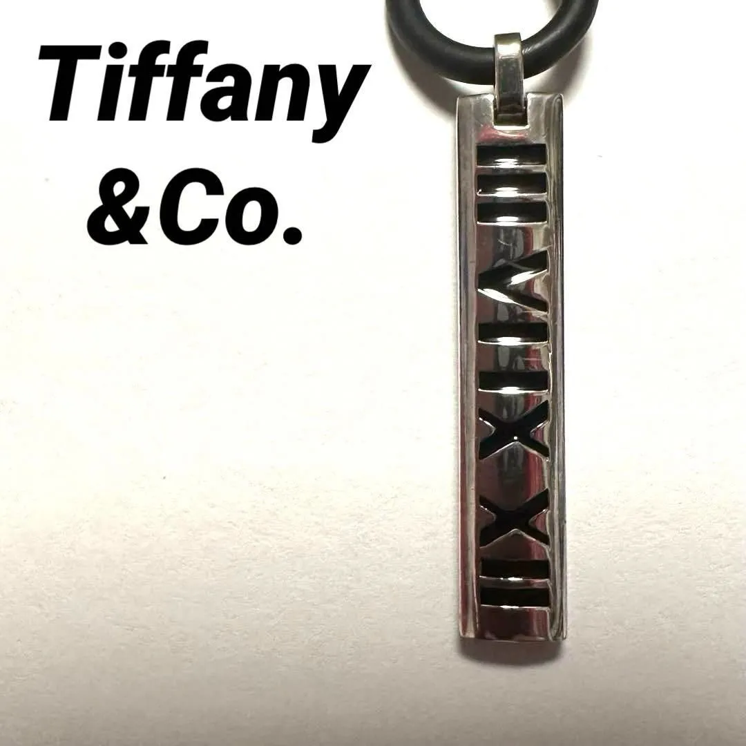 レア美品✨ ティファニー ネックレス アトラス キューブ チョーカー レザー TIFFANY&Co.（ティファニー） ネックレス アトラス キューブ