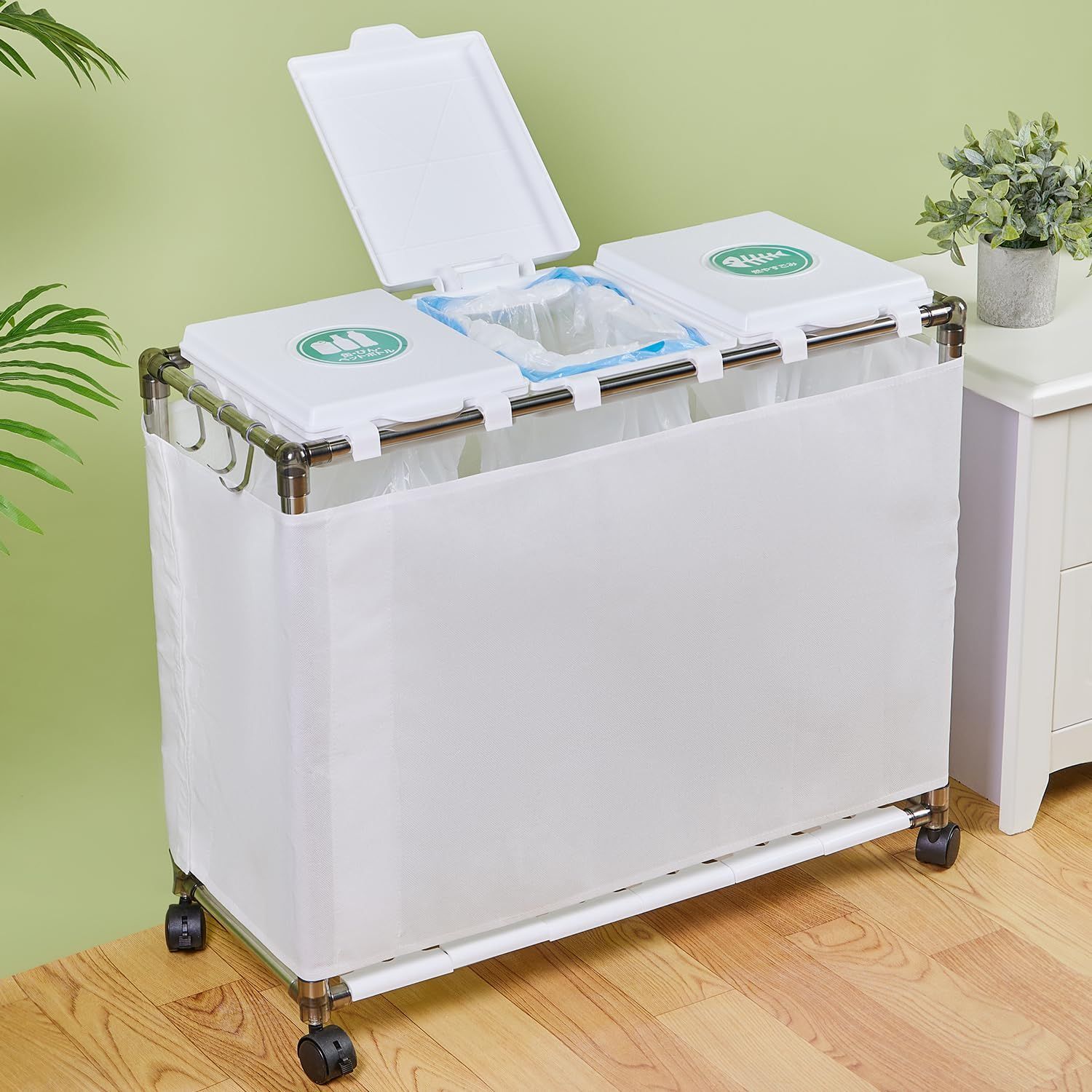 Joseph Joseph フットペダル式ごみ箱 ホワイト30リットル Joseph