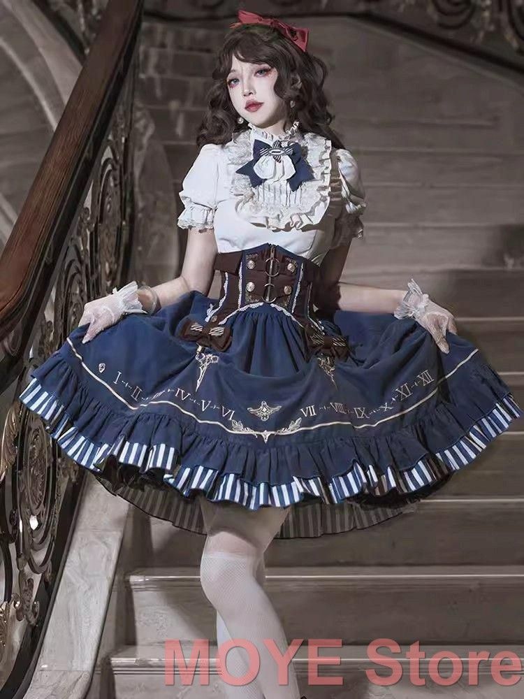 Angelic Pretty ワンピース 紺 ミルキークロス MilkyCross