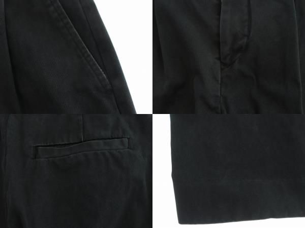 定番 22SS URU ウル コットン ギャバジン タック パンツ 1124O▲ 美品20SS URU ウル COTTON GABARDINE 2TUCK PANTS 20SCG08
