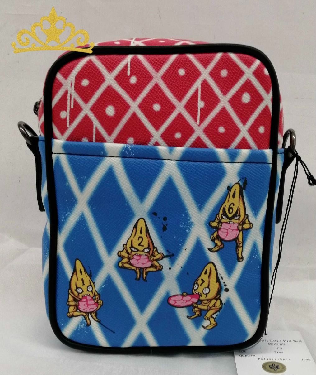 GLAMB グイード ミスタ スタンドポーチ ブルー アニメ ジョジョの奇妙な冒険 黄金の風 ショルダーバッグ