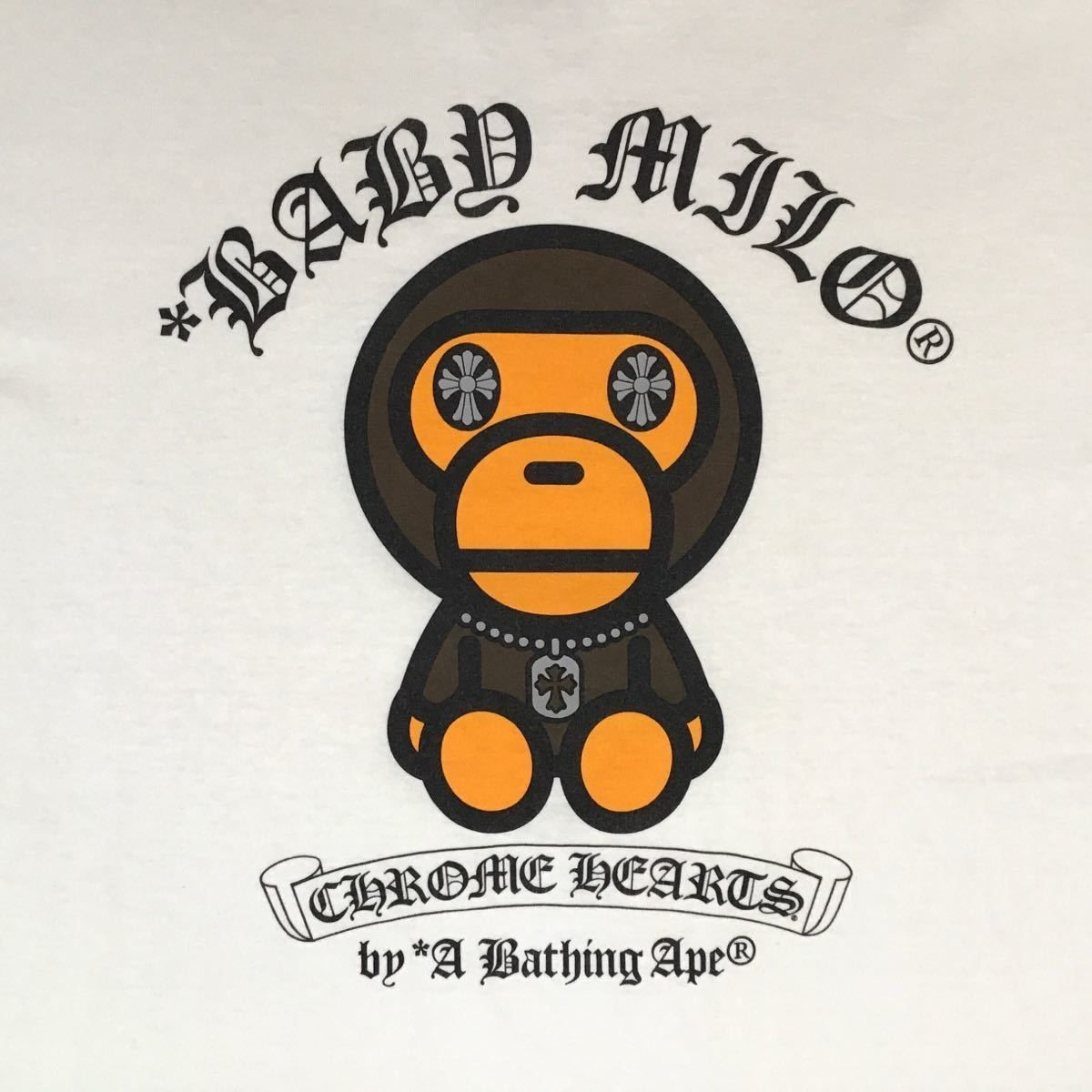 在庫限りッ!アウトレット レア☆BAPE クロムハーツ Tシャツ 100 T 在庫限りッ!アウトレット レア☆BAPE クロムハーツ Tシャツ 100 T