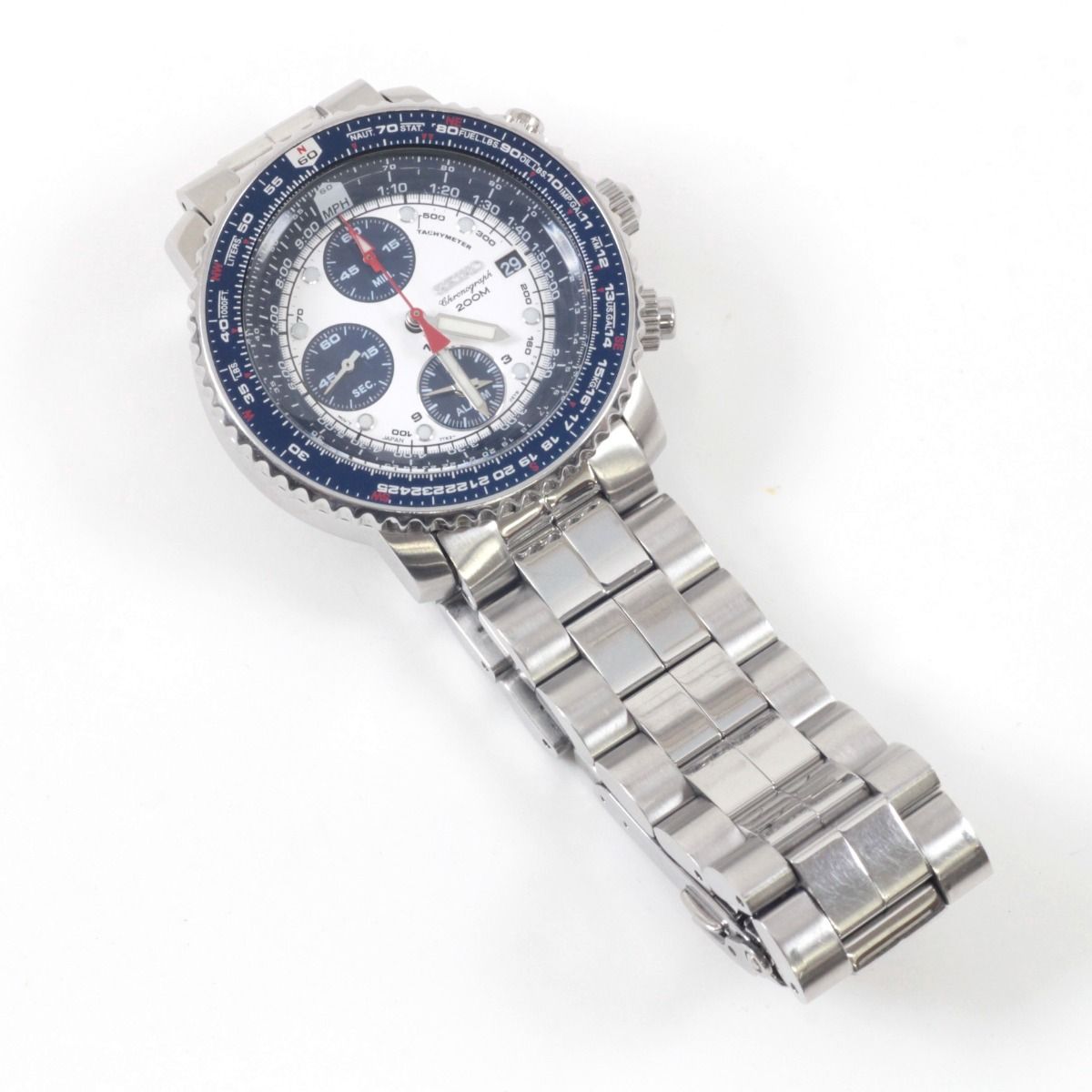 SEIKO セイコー パイロット クロノグラフ 腕時計 7T62-0EB0