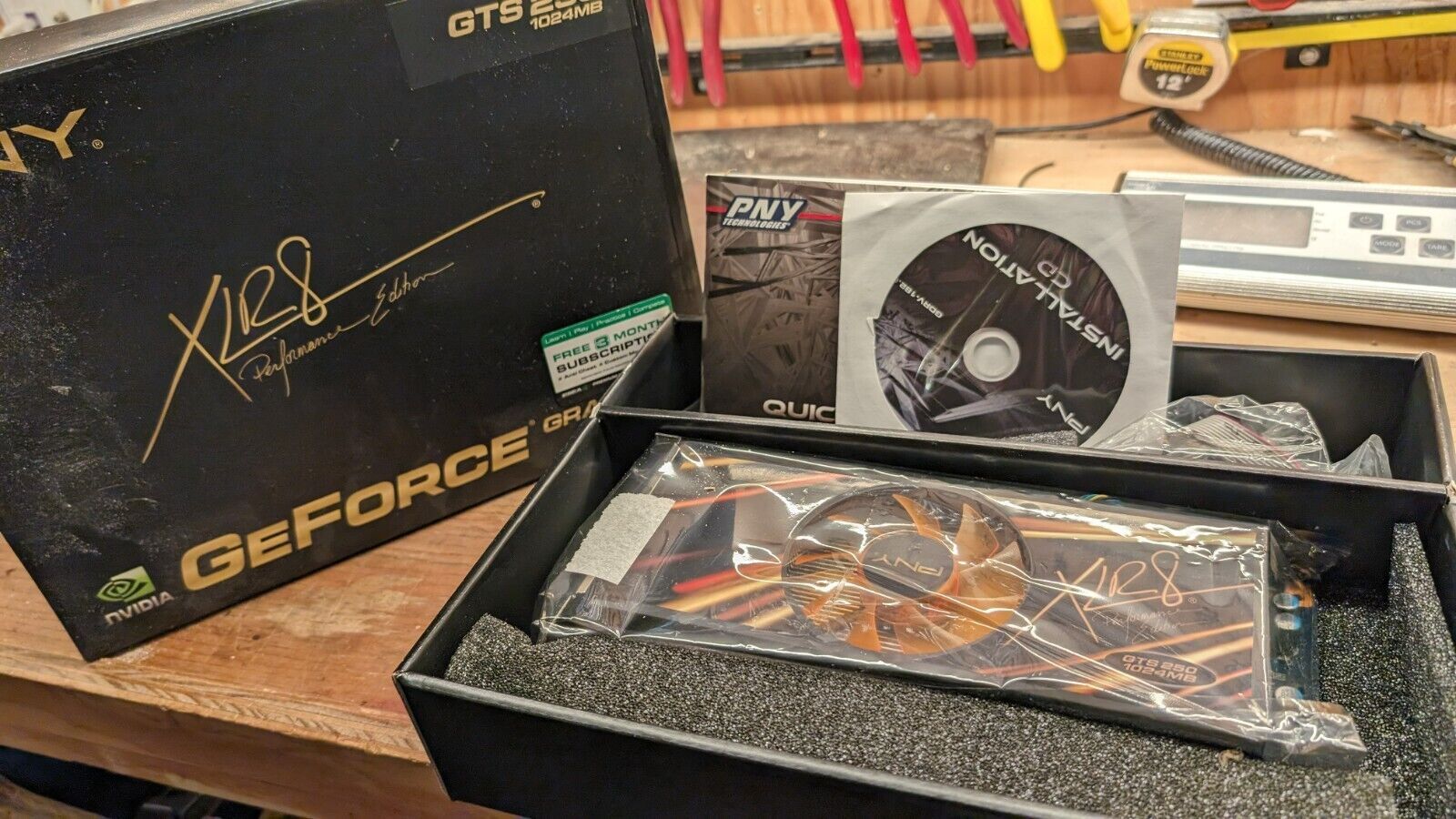 PNY Nvidia Gece GTS 250 グラフィックス カード GPU 1024MB (1GB) GDDR3 RAM
