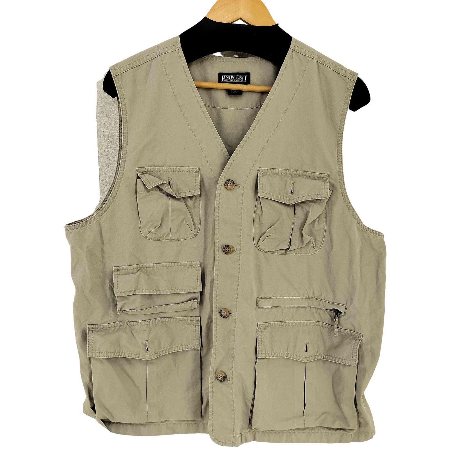 90s ランズエンド ベスト ハンティング フィッシング LANDS' END ランズエンド LANDS END 90S ハンティングベスト メンズ import：L