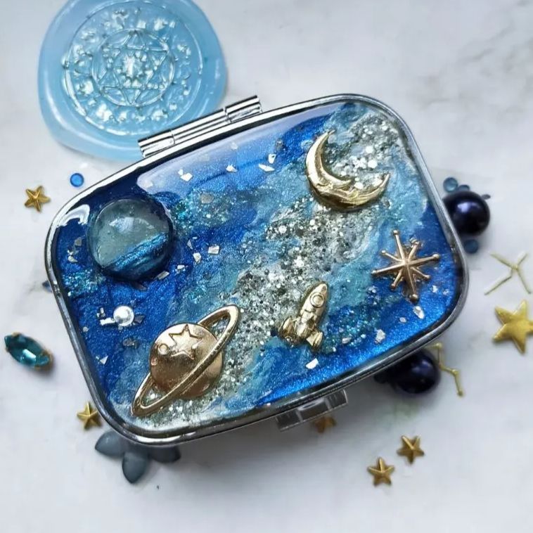 ギャラクシーピルケース ver.3 ハンドメイドピルケース ハンドメイド