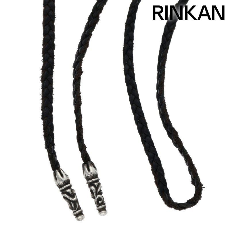 クロムハーツ LEATHER BRAID|スクロールレザーブレード ネックレス メンズ
